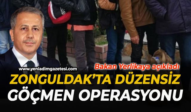 Zonguldak'ta düzensiz göç operasyonu