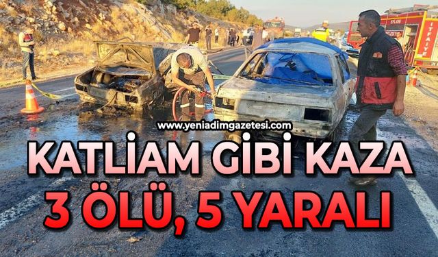 Katliam gibi kaza: 3 ölü, 5 yaralı