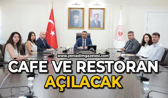 Cafe ve restoran açılacak
