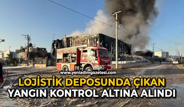 Lojistik deposunda çıkan yangın kontrol altına alındı