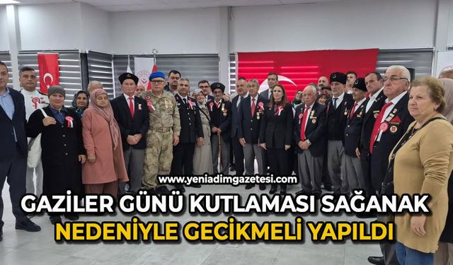 Gaziler Günü kutlaması sağanak nedeniyle gecikmeli yapıldı