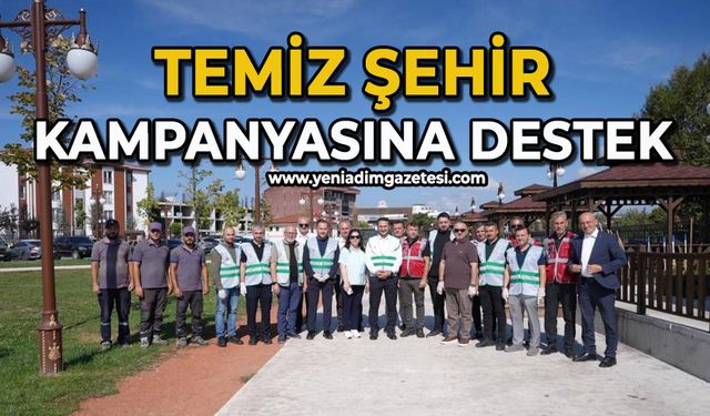 Temiz Şehir kampanyasına destek