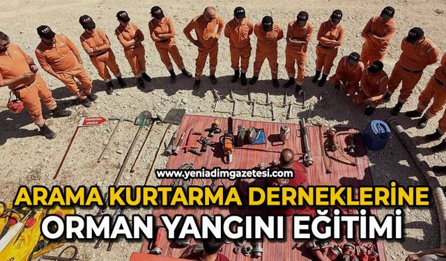 Arama kurtarma derneklerine orman yangını eğitimi verildi