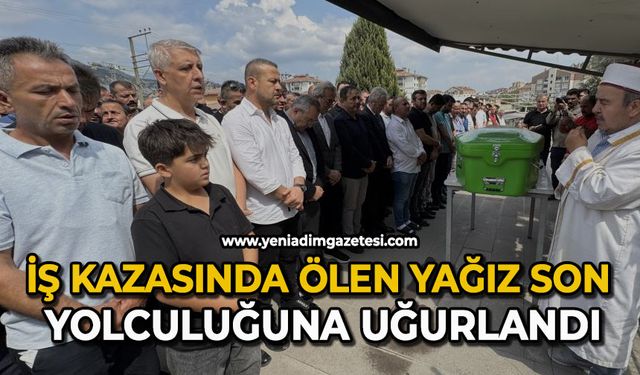 İş kazasında ölen Yağız son yolculuğuna uğurlandı