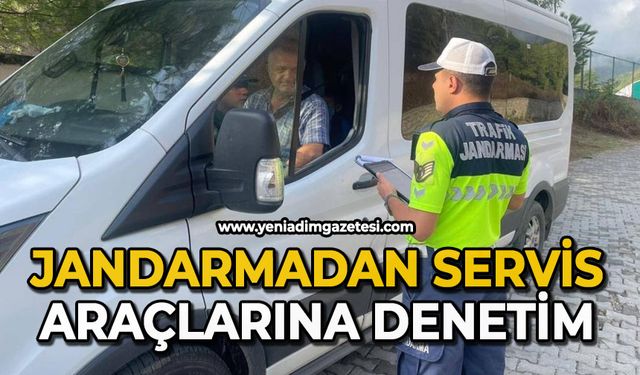 Jandarmadan okul servis araçlarına denetim