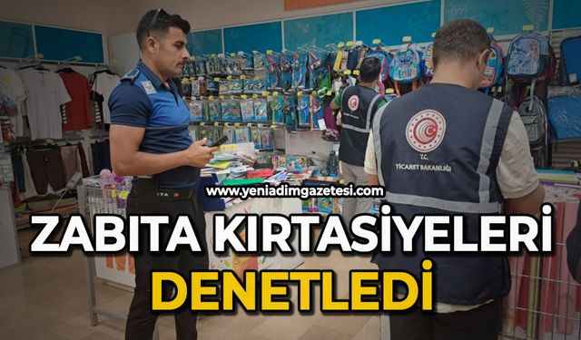 Zabıta, kırtasiyeleri denetledi