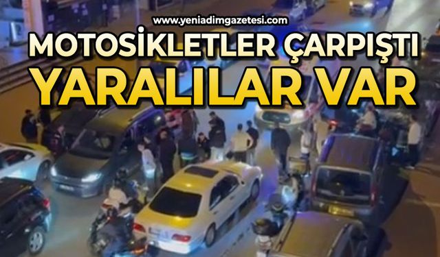 Motosikletler çarpıştı: 2 kişi yaralandı