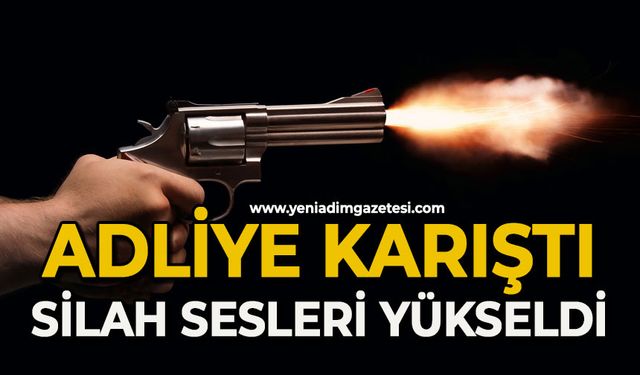 Adliye binası önü karıştı: Silah sesleri yükseldi