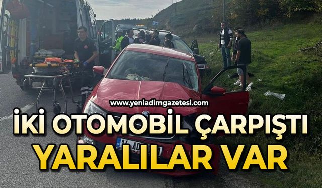 İki araç çarpıştı: 5 yaralı