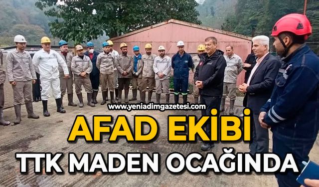 AFAD Ekibi TTK  Maden Ocağında!
