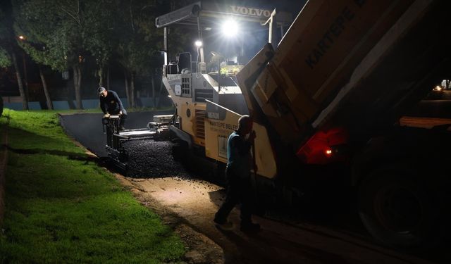 Kartepe’de kültür merkezi yanına yeni otopark yapıldı