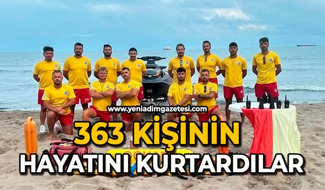 363 kişinin hayatını kurtardılar