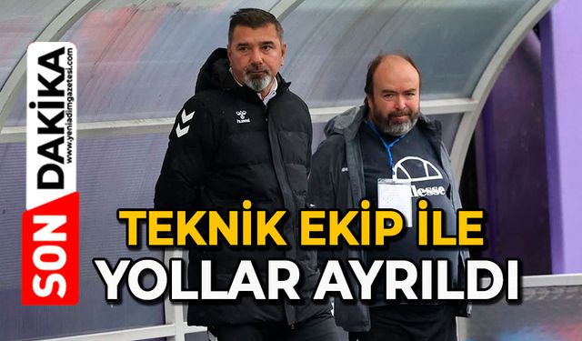 Teknik ekip ile yollar ayrıldı