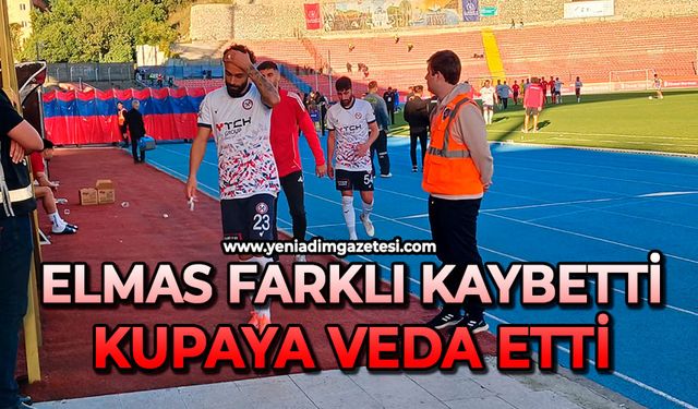 Elmas farklı kaybetti: Kupaya veda etti