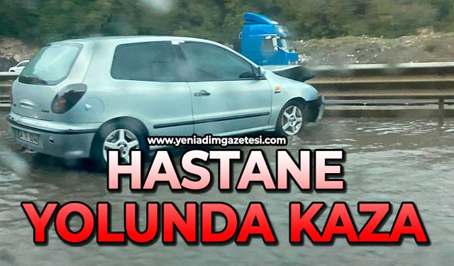 Hastane yolunda kaza