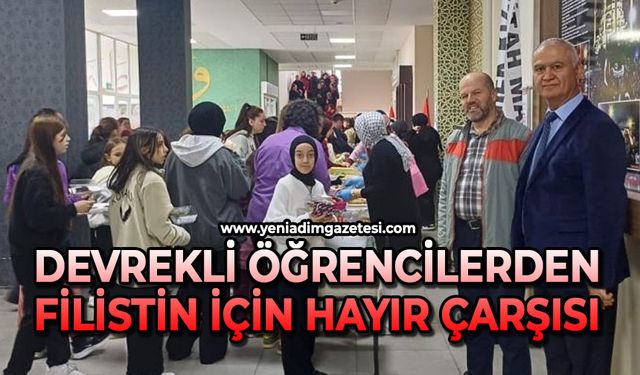 Devrekli öğrencilerden Filistin için hayır çarşısı
