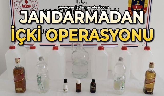 Jandarmadan sahte içki operasyonu