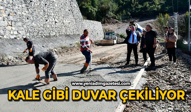 Kale gibi duvar çekiliyor