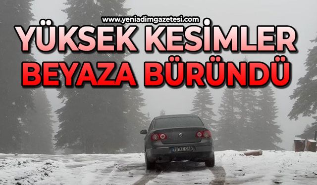 Yüksek kesimleri beyaza büründü