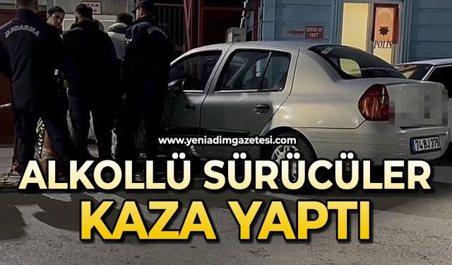 Alkollü sürücüler kaza yaptı: Yaralılar var