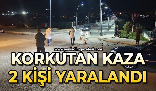Motosiklet ile hafif ticari araç çarpıştı: 2 yaralı