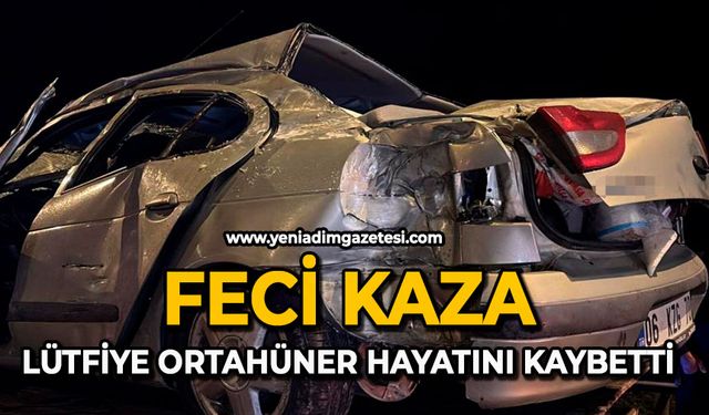 Feci kaza: Lütfiye Ortahüner hayatını kaybetti