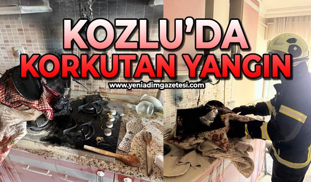 Kozlu'da korkutan yangın