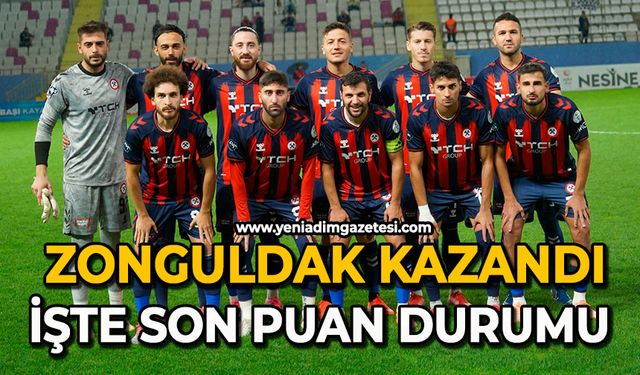 Zonguldak kazandı: İşte son puan durumu