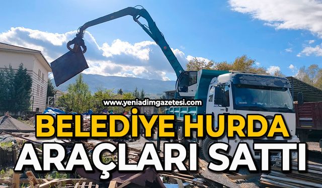 Belediye hurda araçları sattı