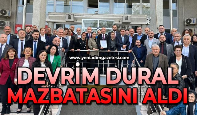 Devrim Dural mazbatasını aldı