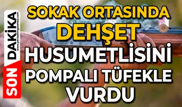 Husumetlisini tüfekle vurdu