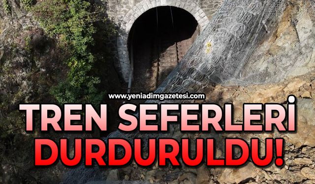 Tren seferleri durduruldu!