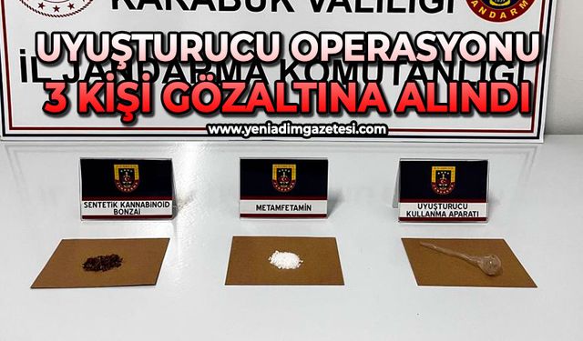 Uyuşturucu operasyonu: 3 kişi gözaltına alındı