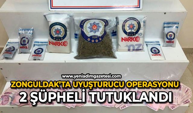 Zonguldak’ta uyuşturucu operasyonu: 2 şüpheli tutuklandı