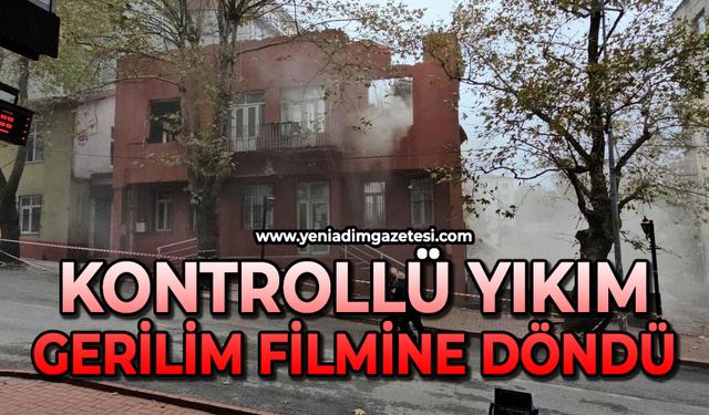 Kontrollü yıkım gerilim filmine döndü