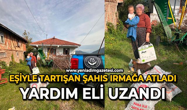 Eşiyle tartışan şahıs ırmağa atladı: Yardım eli uzandı