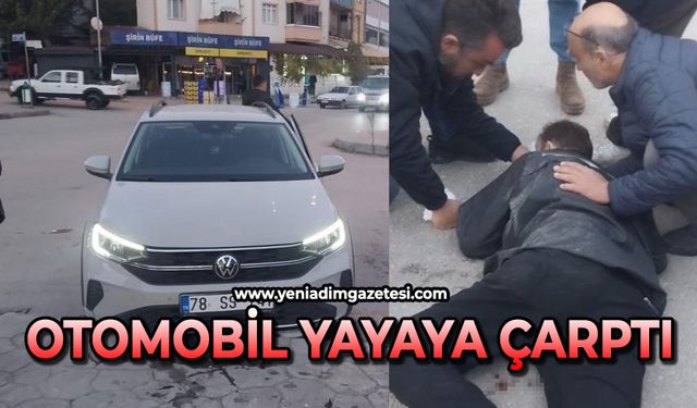 Otomobilin çarptığı yaya yaralandı