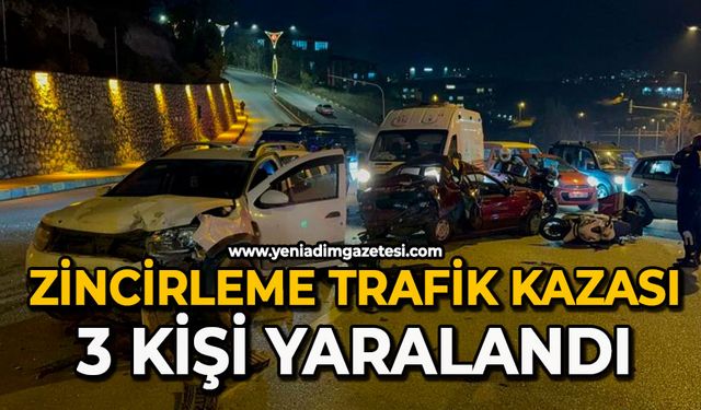 Zincirleme trafik kazası: 3 kişi yaralandı
