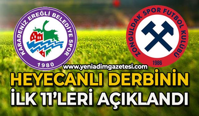Heyecanlı derbinin ilk 11'leri açıklandı