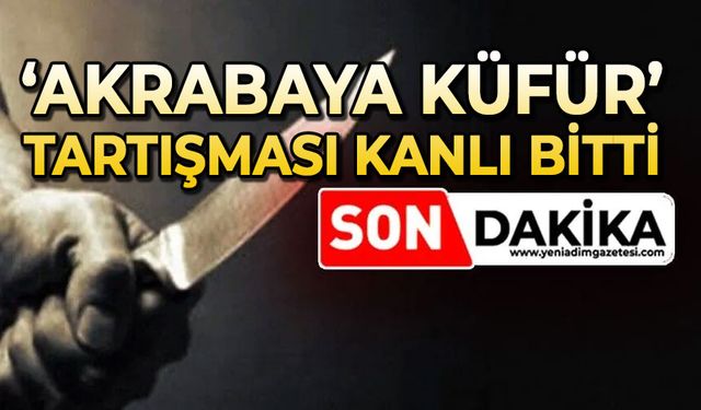 Akrabaya küfür tartışması kanlı bitti