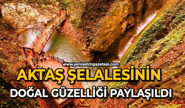 Aktaş şelalesinin doğal güzelliği paylaşıldı