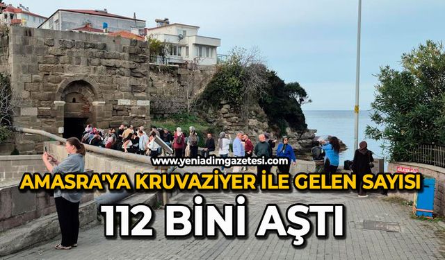 Amasra’ya kruvaziyer ile gelen sayısı 112 bini aştı