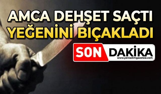 Amca, yeğenini bıçakladı