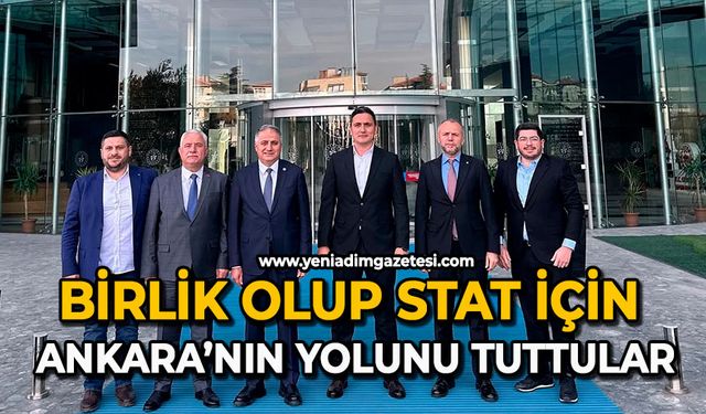 Birlik olup stat için Ankara’nın yolunu tuttular