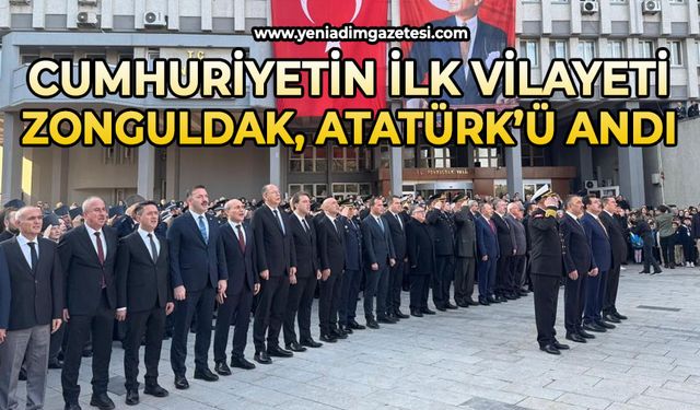 Atatürk Zonguldak'ta saygıyla anıldı