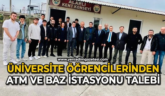 Üniversite öğrencilerinden ATM ve baz istasyonu talebi