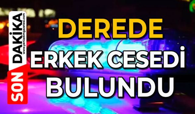 Derede erkek cesedi bulundu