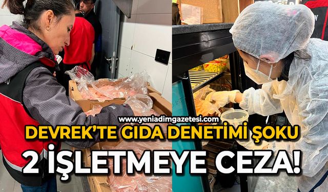 Devrek’te gıda denetimi şoku: 2 işletmeye ceza!