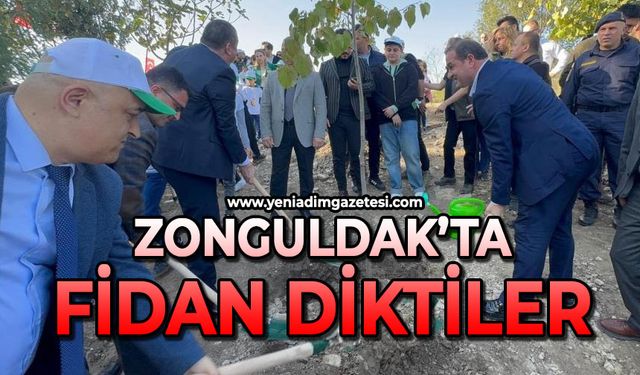 Zonguldak’ta fidan diktiler