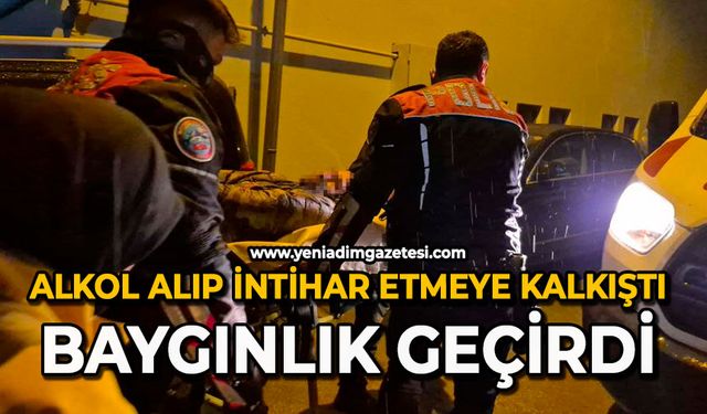 Alkol alıp intihar etmeye kalkıştı: Baygınlık geçirdi